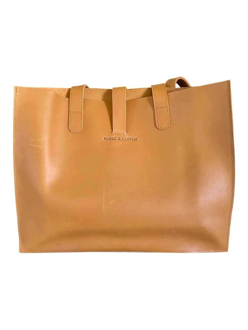 Purse & Clutch Handmade in Ethiopia Leather Tote Bag Large Tan Cognac